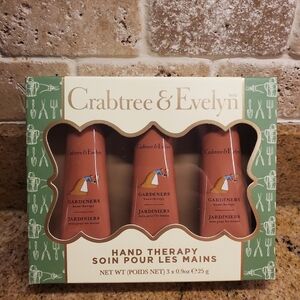 🆕️ Crabtree & Evelyn Set of 3 Gardener's Hand Therapy
